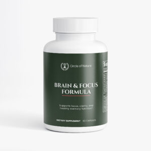 Brain & Focus Formula with DMAE, L-Glutamine, GABA, Calcium, Iron